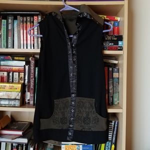 Black and olive knight corset vest